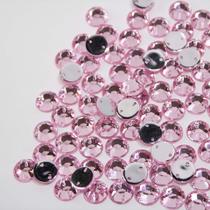 Chaton primeira linha redondo 10mm rosa claro 100uni