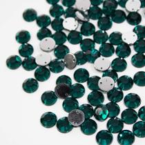 Chaton primeira linha redondo 10mm verde esmeralda 100uni Chaton primeira linha redondo 10mm verde esmeralda 100uni