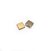 Chaton Quadrado Metal Marrom 7x7mm 500pçs 75g Colagem Bijuteria Artesanato