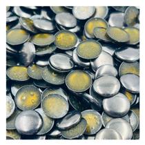 Chaton Redondo 8mm Metal Grafite 100pçs 15g Colagem Bijuteria Artesanato Chaton Redondo 8mm Metal Grafite 100pçs 15g Colagem Bijuteria Artesanato