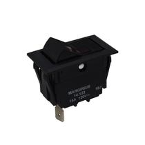 Chave 14123 Interruptor Tecla Unipolar 15A 2 Posições Fixa com Luz Margirius Chave 14123 Interruptor Tecla Unipolar 15A 2 Posições Fixa com Luz Margirius