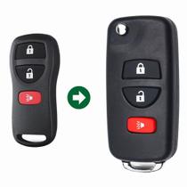 Chave Adaptação Nissan Frontier Sentra 3 Botões
