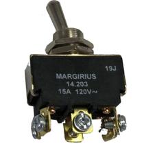 Chave Alavanca De Metal Bipolar Liga / Desliga / Liga 15a Margirius 14203 Chave Alavanca De Metal Bipolar Liga / Desliga / Liga 15a Margirius 14203