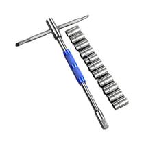Chave Allen Hexagonal Com Cabo Em T, Soquete Universal E Haste De Extensão Chave Allen Hexagonal Com Cabo Em T, Soquete Universal E Haste De Extensão