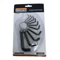 chave Allen Hexagonal Starfer 1,5 A 10mm Jogo C/ 10 Peças