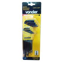 Chave allen jg(b) 1/16a3/8" 12pc abaul vonder