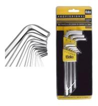 Chave Allen - Jogo com 9 Peças Longas 1,5-10mm - Eda Chave Allen - Jogo com 9 Peças Longas 1,5-10mm - Eda