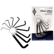 Chave Allen Kit Com 6 Peças 1,5Mm A 6Mm Brasfort Xave Alen