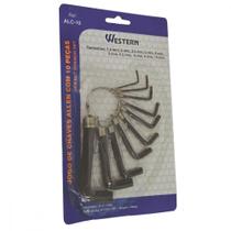 Chave Allen Western 1,5A10Mm 10 Pecas Alc-10 Chave Allen Western 1,5A10Mm 10 Pecas Alc-10