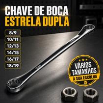 Chave Boca Estrela Deslocada Dupla Profissional Cromado de Alta Resistência para Mecânica Chave Boca Estrela Deslocada Dupla Profissional Cromado de Alta Resistência para Mecânica