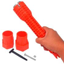 Chave Bombeiro Hidráulico Com Nivel Multiuso Apertos Canos Joelho Pias Roscas Porcas Emendas