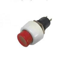 Chave botao ds-451 2t sem trava cor vermelha