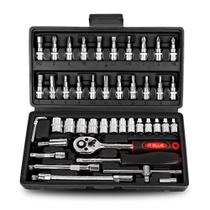 Chave canhão Catraca 46 peças Profissional Alta Qualidade