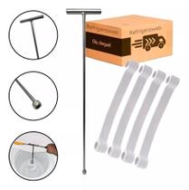 Chave Canhão T 10mm Longa 62cm Parafuso Agitador e 4 Tirantes