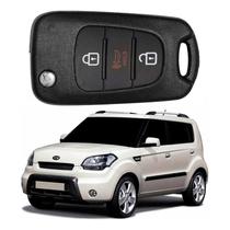 Chave Canivete 3 Botões Com Lâmina Soul 1.6 2009 A 2011