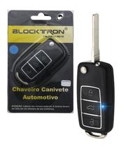Chave Canivete Alarmes Blocktron 3 Botões LED AZUL E AMARELO