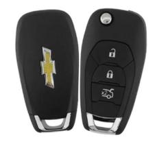 Chave Canivete Carcaça Chevrolet Cruze Onix S10 Modelo Novo de 3 Botões + bateria