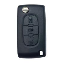 Chave Canivete Carcaça Oca Citroen 3 Botões Ce0523