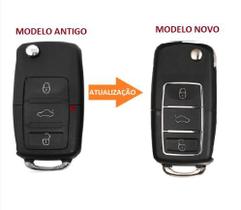 Chave Canivete Carçaça Vw Gol Voyage G5 Polo Bora Fox G4 Reposição Modelo Novo