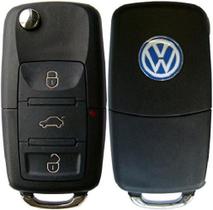 Chave Canivete Completa VW Gol G3 G4 G5 Voyage Polo Fox Positron