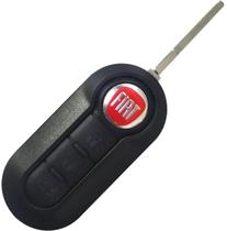 Chave Canivete Fiat - Compatível com vários modelos - Preto