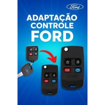 Chave Canivete Ford Ka EcoSport Fiesta 2005 a 2014 Modernização Adaptação Qualidade Capa Carcaça