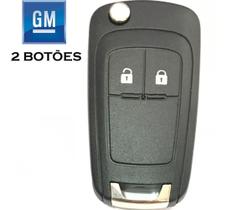 Chave Canivete Gm Carcaça 2 Botões Onix Nova Montana S10 Spin Prisma Cruze Sonic Cobalt Blazer Agile