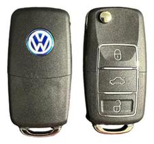 Chave Canivete Gol Fox Polo Jeta G5 Cromada Completa