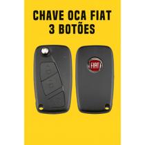 Chave Canivete Oco Fiat Stilo Punto Idea Linea 3 Botões