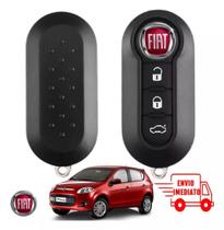 Chave Canivete Positrón Fiat Punto Preta 3 Botões Para Uno Mobi Strada Siena