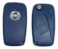 Chave Canivete Strada Stilo Punto Ducato Azul 2 Botões