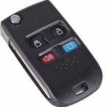 Chave Canivete Telecomando Com Emblema + Lamina 4 Botões Ford Fiesta Rocam 2009 2010 2011