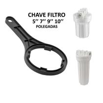 Chave Carcaça Filtro de Água Abertura e Fechamento Troca de Refil 5'' 7'' 9'' 10'' Polegadas