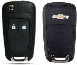 Chave Carcaça substitutiva oca 2B compativel original GM Onix Spin cobalt prisma c/emblema top