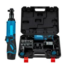 Chave Catraca À Bateria 12v Bivolt Com Soquetes + 2 Baterias