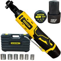 Chave Catraca A Bateria Com 2 Baterias 12v + Maleta De Transporte Chave Catraca A Bateria Com 2 Baterias 12v + Maleta De Transporte