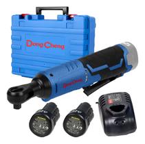 Chave Catraca Bateria 45n.m Encaixe 3/8 12v Dongcheng Dcpb02-10 Com 2 Baterias