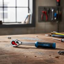 Chave Catraca Bosch 1/2'' Prata, Azul E Preto Chave Catraca Bosch 1/2'' Prata, Azul E Preto