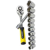 Chave Catraca Canhão Encaixe 1/2 12 Peças Extensor 10 a 22mm