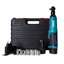 Chave Catraca Elétrica Reversível de Impacto 12V 220rpm 2 Baterias Recarregavel Kit Completo Chave Catraca Elétrica Reversível de Impacto 12V 220rpm 2 Baterias Recarregavel Kit Completo