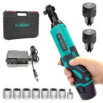 Chave Catraca Elétrica Sem Fio X-YEAH 3/8" 12V 44 Ft-lbs Kit
