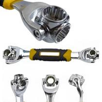 Chave catraca multifuncional 48 em 1 cabeca giratoria 360 graus soquete estrela articulado ajustavel cromo vanadio 8 a 1 Chave catraca multifuncional 48 em 1 cabeca giratoria 360 graus soquete estrela articulado ajustavel cromo vanadio 8 a 1