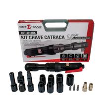 Chave catraca reversível 1/2" com acessórios e maleta - SGT-0511BK Chave catraca reversível 1/2" com acessórios e maleta - SGT-0511BK