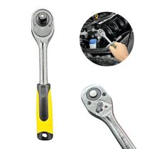 Chave Catraca Reversível 3/8 Com Cabo Emborrachado Anatômico