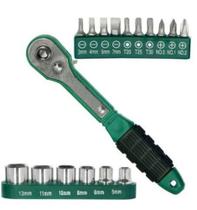 Chave Catraca Reversível Kit 17 peças F-206 Saint Plus