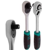 Chave Catraca Reversível p/ Soquete 1/2" c/ 72 Dentes STELS 1402755 Chave Catraca Reversível p/ Soquete 1/2" c/ 72 Dentes STELS 1402755
