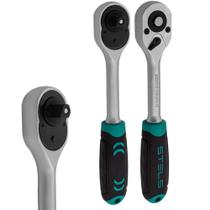 Chave Catraca Reversível p/ Soquete 3/8" c/ 72 Dentes STELS 1402655