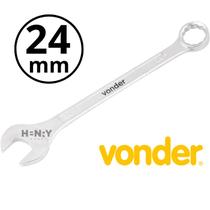 Chave Combinada 24mm Reta Aço Cromo Vanádio - VONDER Chave Combinada 24mm Reta Aço Cromo Vanádio - VONDER