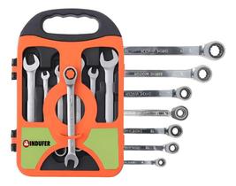 Chave Combinada Catraca Jogo De Chaves Com 7 Peças De Aço 08 Chave Combinada Catraca Jogo De Chaves Com 7 Peças De Aço 08