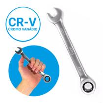 Chave Combinada Com Catraca 16MM Profissional CRV Corneta